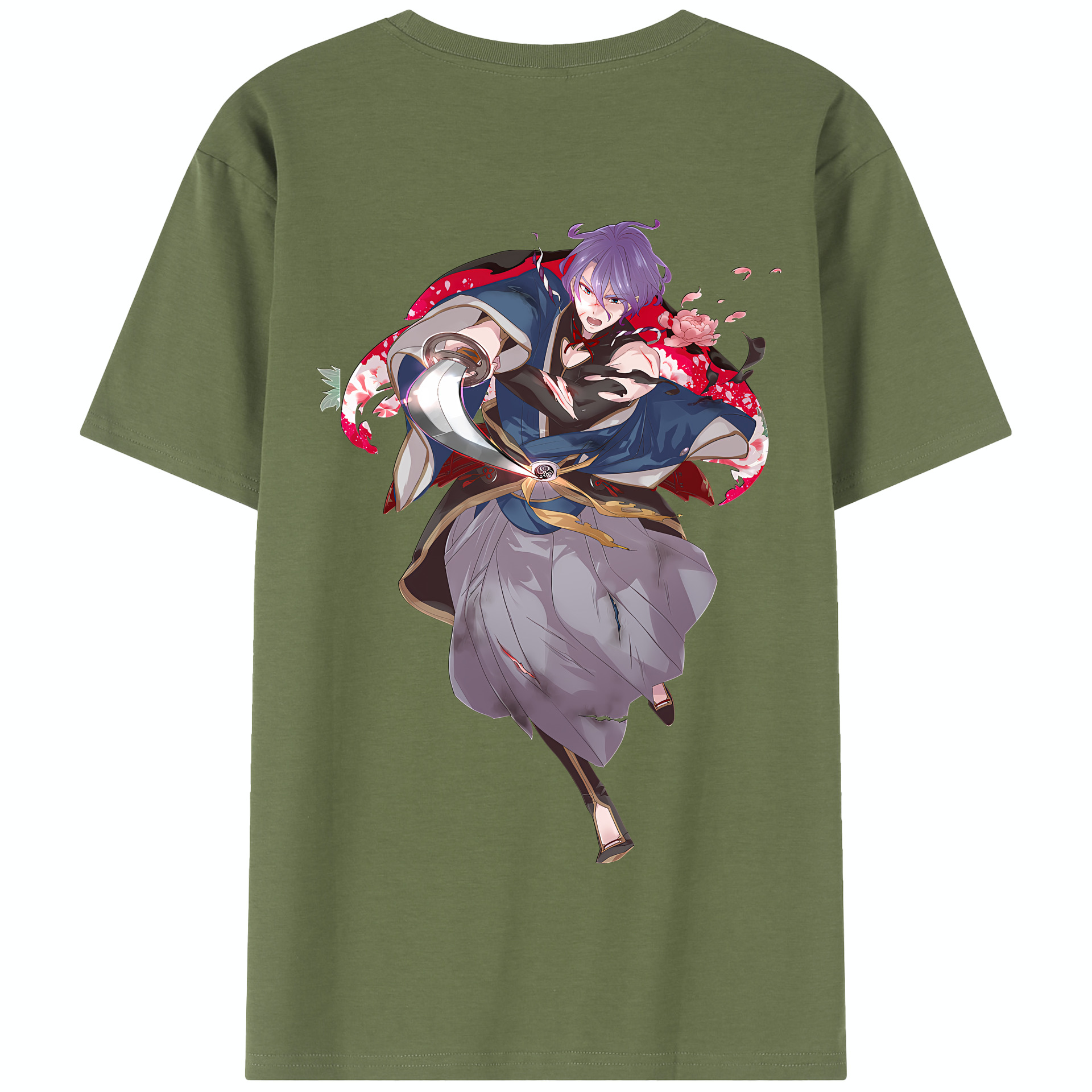 （画像用） 刀剣乱舞 Touken Ranbu 綿100％半袖Tシャツ（背面プリント）